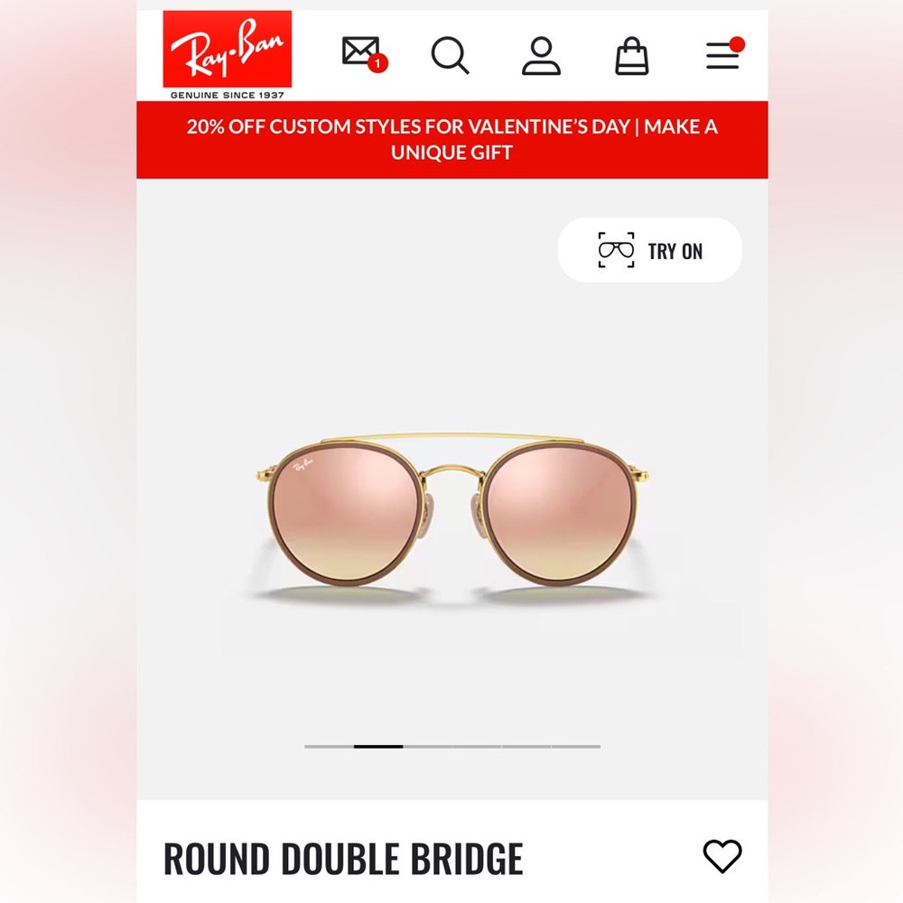 Ray-Ban Double Round Bridge Sunglasses - Like New Condition
